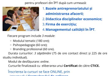 IP CEEF anunță înscrierea la Programele de formare profesională continuă, acreditate de ANACEC Image